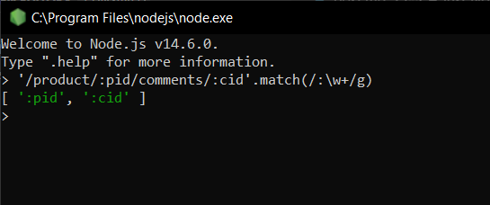 Node.js REPL Screenshot